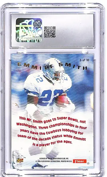 1996 Fleer Ultra Emmitt Smith Pulsating #8 CGC 9.5 Cowboys