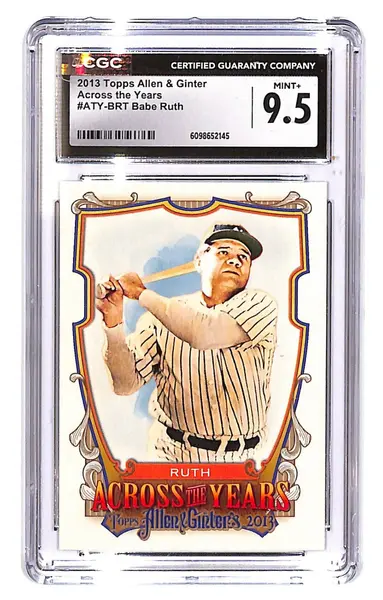 2013 Babe Ruth Topps Allen & Ginter Across the Years #ATY-BRT CGC Mint Plus 9.5