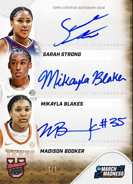 2025-26 Bowman U Now Mens Basketball March Madness Box
