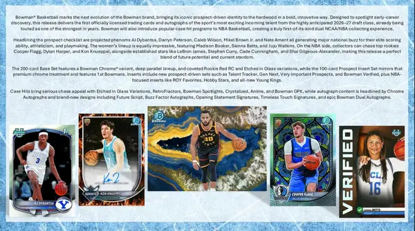 2025-26 Bowman NBA Hobby Box