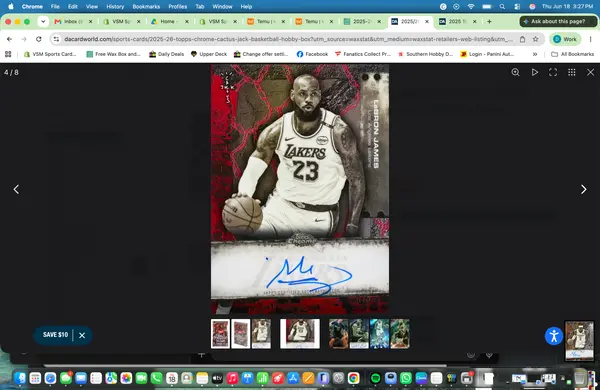 2025-26 Topps Chrome Cactus Jack Basketball Hobby Box