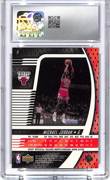 1998-99 UD ionic Michael Jordan #2 CGC 9.5 Bulls