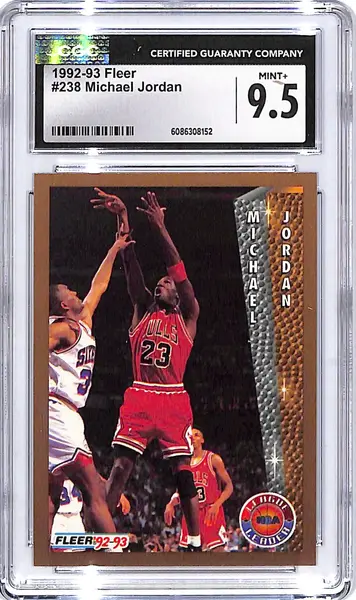 1992-93 Fleer Michael Jordan League Leaders #238 CGC 9.5 Bulls
