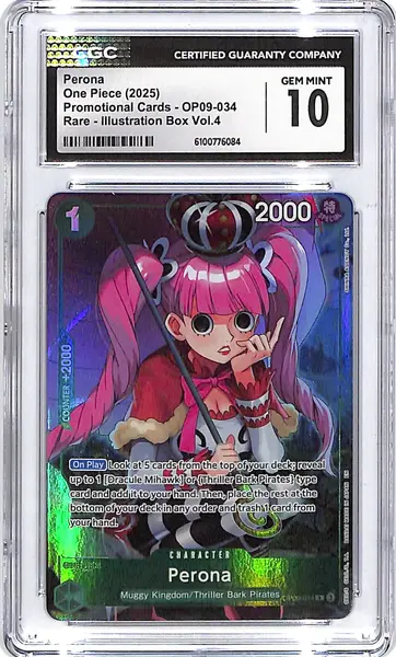 One Piece Promotional Cards Illustration Box Vol 4 OP09 Perona 034 CGC 10