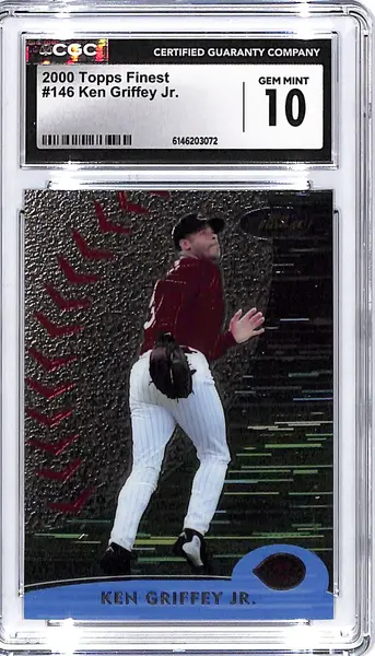 2000 Topps Finest Ken Griffey Jr #146 CGC 10 Reds