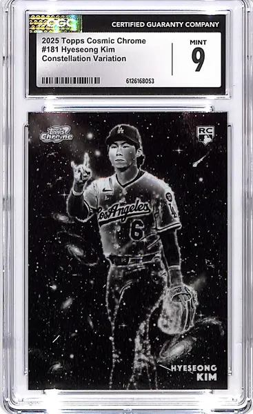 2025 Topps Chrome Cosmic Hyeseong Kim Constellation Variation CGC 9 Rookie RC