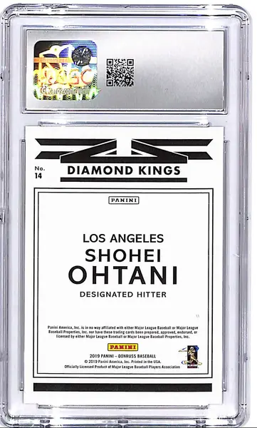 2019 Donruss Shohei Ohtani #14 Diamond Kings CGC 9 Angels