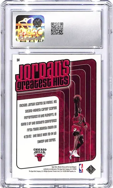 1999-00 Upper Deck Ultimate Victory Michael Jordan #114 CGC 9.5 Bulls