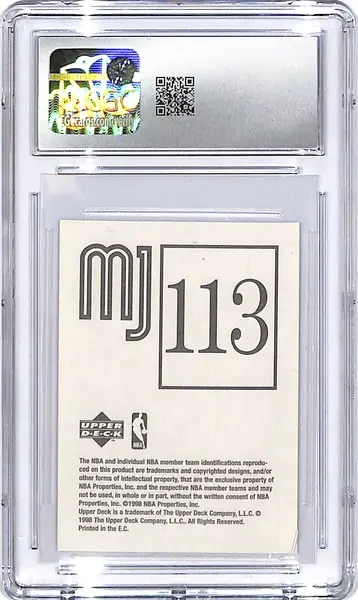 1998-99 Upper Deck MJ Stickers Michael Jordan #113 CGC 9.5 Bulls