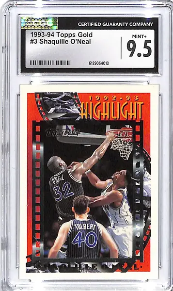 1993-94 Topps Shaquille O'Neal Gold #3 CGC 9.5 Magic