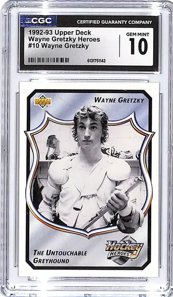 1992-93 Upper Deck Wayne Gretzky Heroes #10 CGC 10