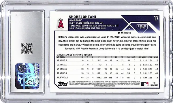 2023 Topps Shohei Ohtani #17 CGC 10 Angels