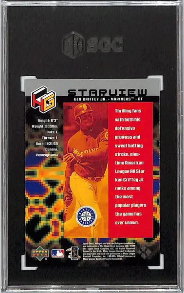 1999 Upper Deck Hologrfx Ken Griffey Jr Starview SGC 7 Mariners
