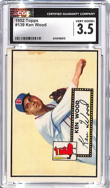 1952 Topps Ken Wood #139 CGC 3.5 Red Sox