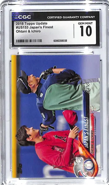 2018 Topps Update Shohei Ohtani Ichiro Japans Finest #US153 CGC Gem Mint 10