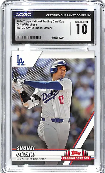 2024 Topps National Trading Card Day Shohei Ohtani CGC 10 Dodgers