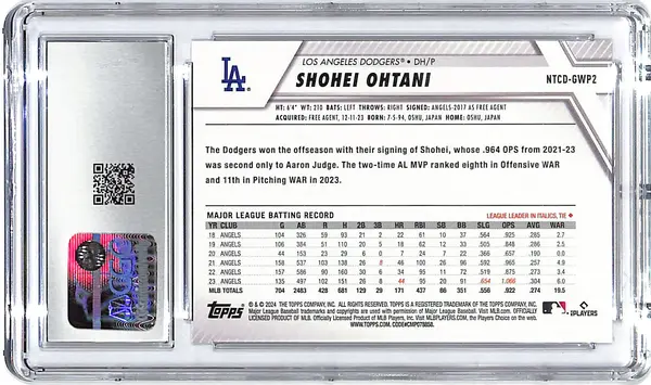 2024 Topps National Trading Card Day Shohei Ohtani CGC 10 Dodgers