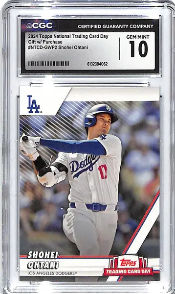2024 Topps National Trading Card Day Shohei Ohtani CGC 10 Dodgers