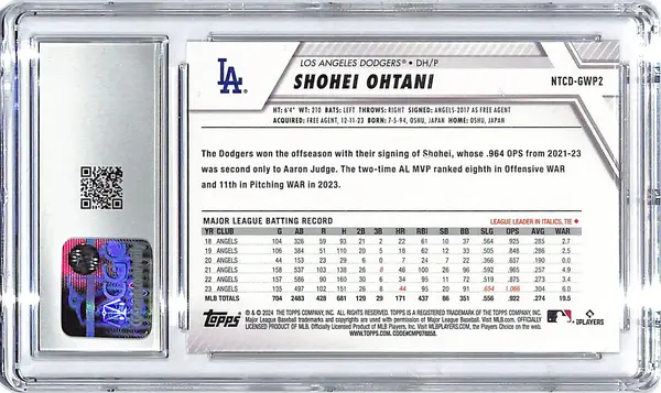 2024 Topps National Trading Card Day Shohei Ohtani CGC 10 Dodgers