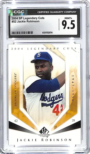 2004 SP Legendary Cuts Jackie Robinson #52 CGC 9.5 Dodgers