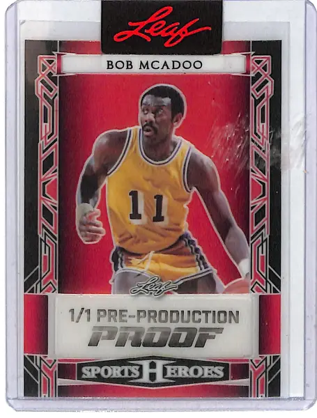 Bob Mcadoo Leaf Sports Heroes Pre-Production Proof #1/1