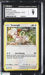 2022 Pokemon Mcdonald's Collection Smeargle Confetti Holo 15/15 CGC 9 #15/15