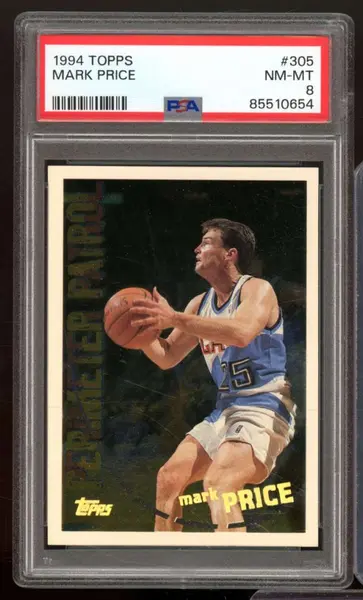 1994 Topps Basketball Spectralight Mark Price #305 PSA 8