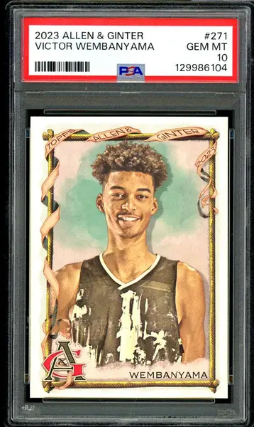 Victor Wembanyama Rookie Card 2023-24 Allen Ginter #271 PSA 10