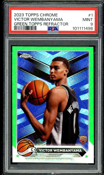 Victor Wembanyama Rookie 2023-24 Topps Chrome Green Topps
