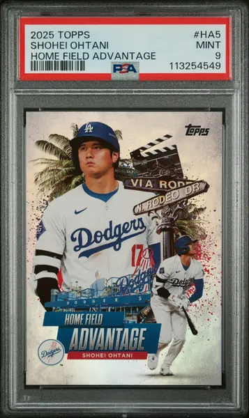 SHOHEI OHTANI | 2025 TOPPS HOME FIELD ADVANTAGE HA5 | PSA MINT 9