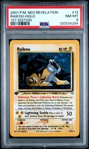 RAIKOU-HOLO | 2001 POKEMON NEO REVELATION 13 | 1ST EDITION | PSA