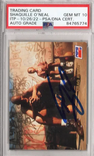 1993 Skybox Pepsi Shaq Attaq Basketball Shaquille O'Neal #4 PSA 9