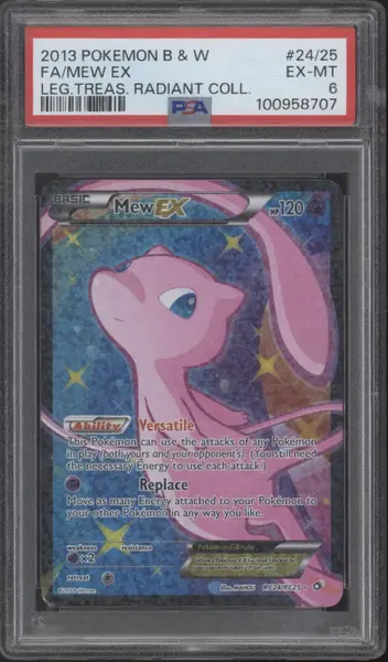 2013 Pokemon Black & White: Legendary Treasures Mew EX Radiant