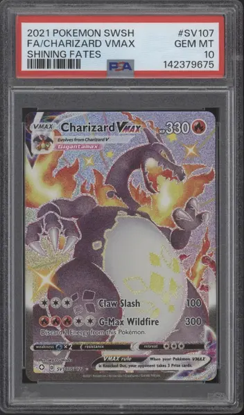 2021 Pokemon Sword & Shield: Shining Fates Charizard VMAX Shiny