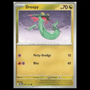 Dreepy #71 2025 Scarlet - Violet Series - Prismatic Evolutions Common Pokemon NM