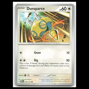 Dunsparce #79 2025 Scarlet - Violet Series - Prismatic Evolutions Common Pokemon
