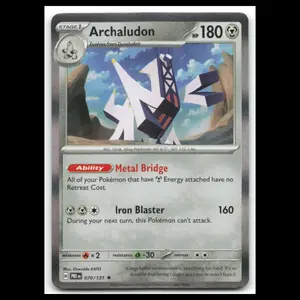 Archaludon #70 2025 Scarlet - Violet Series - Prismatic Evolutions Rare Pokemon