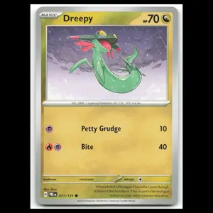 Dreepy #71 2025 Scarlet - Violet Series - Prismatic Evolutions Common Pokemon NM