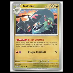 Drakloak #72 2025 Scarlet - Violet Series - Prismatic Evolutions Common Pokemon