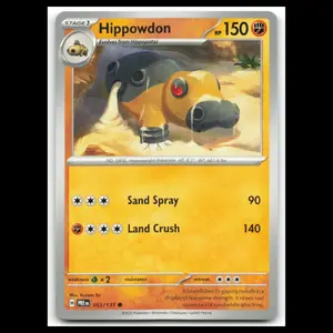 Hippowdon #53 2025 Scarlet - Violet Series - Prismatic Evolutions Common Pokemon