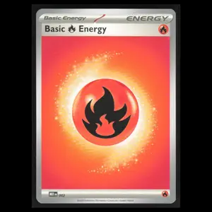 Basic Fire Energy #2 Pokemon Mega Evolutions Pitch Black  NM