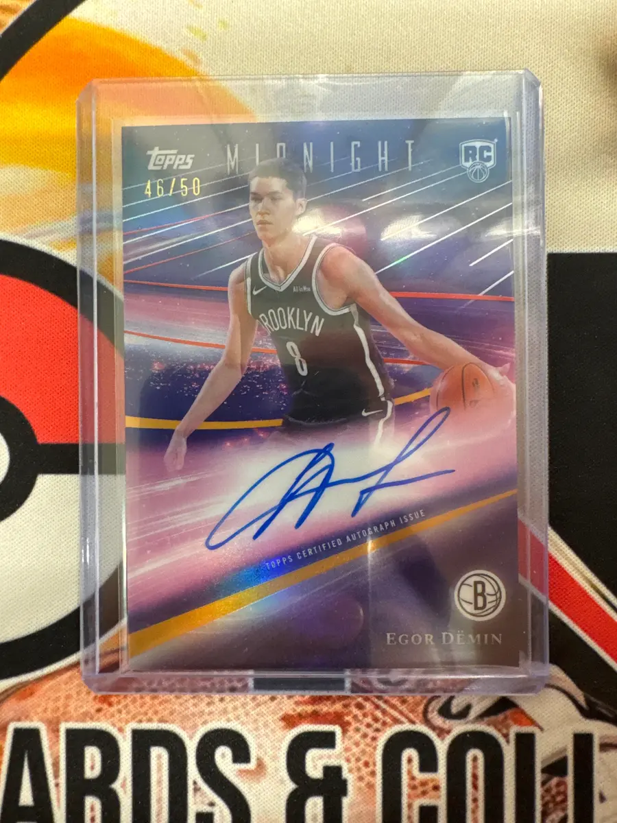 2025-26 Topps Midnight NBA Egor Demin Rookie Autograph Gold