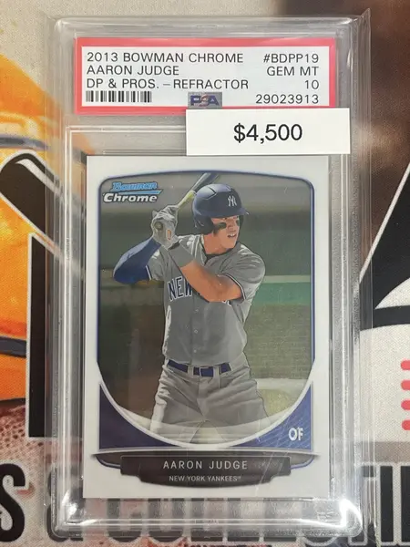 2013 Bowman Chrome Draft Picks & Prospects Aaron Judge Refractor PSA 10