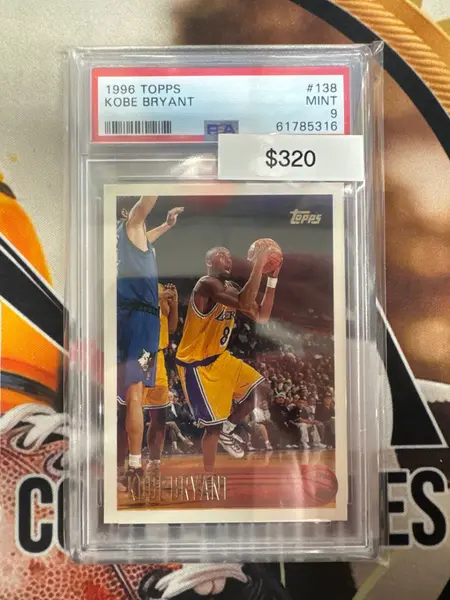1996 Topps NBA Kobe Bryant Rookie PSA 9
