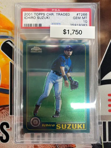 2001 Topps Chrome Traded Ichiro Suzuki Rookie PSA 10