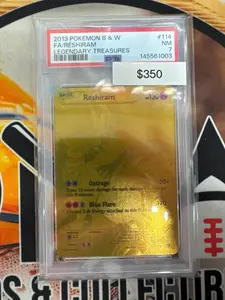 2013 Pokemon B & W Full Art Reshiram 114/113 Legendary Treasures PSA 7