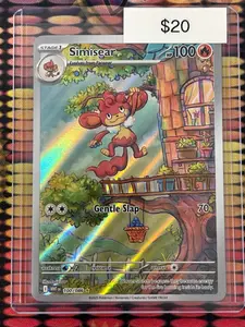 Pokémon Simisear Illustration Rare White Flare 100/086