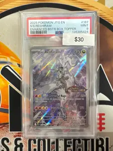 n's reshiram booster box promo Pokemon N's Reshiram 167/159 Stamped Promo Enhanced Booster Box Topper PSA  9 on Fanatics Collect