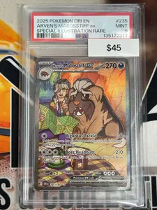 Pokémon Arven’s Mabosstiff ex Special Illustration Rare Destined Rivals 235/182 PSA 9