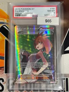 Pokémon Brigette Full Art BREAKthrough 161/162 PSA 8
